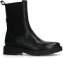 Manfield Dames Zwarte leren chelsea boots - Thumbnail 4