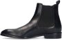 Manfield Heren Zwarte leren chelsea boots - Thumbnail 5