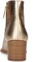 Manfield Dames Goudkleurige leren metallic cowboy laarzen - Thumbnail 3