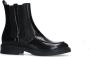 Manfield Dames Zwarte leren chelsea boots - Thumbnail 5