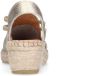 Manfield Dames Gouden metallic leren sleehakken - Thumbnail 2