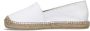 Manfield Dames Witte leren espadrilles - Thumbnail 4