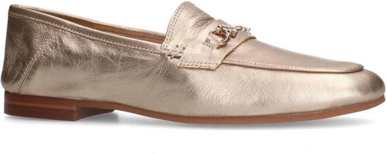 Manfield leren loafers goud