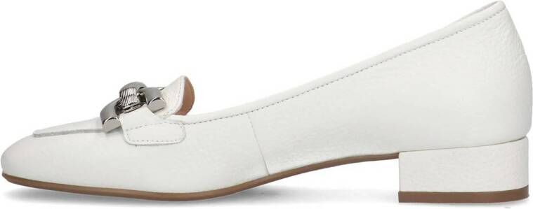 Manfield leren loafers wit