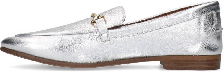 Manfield leren loafers zilver