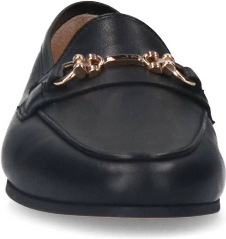 Manfield leren loafers zwart