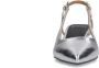 Manfield Dames PRE ORDER Zilveren leren slingbacks - Thumbnail 4