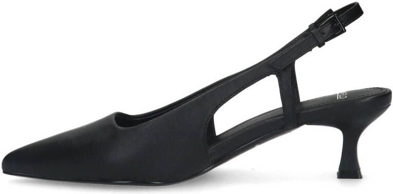 Manfield leren slingback pumps zwart