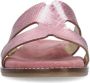 Manfield leren slippers roze metallic - Thumbnail 2