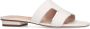 Manfield Dames Off white leren slippers - Thumbnail 4