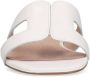 Manfield Dames Off white leren slippers - Thumbnail 5