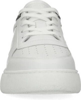 Manfield leren sneakers wit