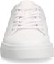 Manfield Heren Witte leren sneakers - Thumbnail 4