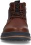 Manfield Heren Cognac leren veterboots - Thumbnail 4