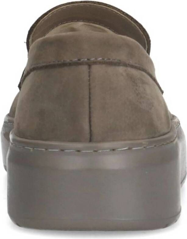 Manfield nubuck loafers antraciet