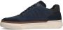 Manfield Heren Blauwe nubuck sneakers - Thumbnail 4