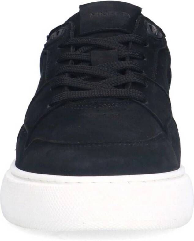 Manfield nubuck sneakers zwart