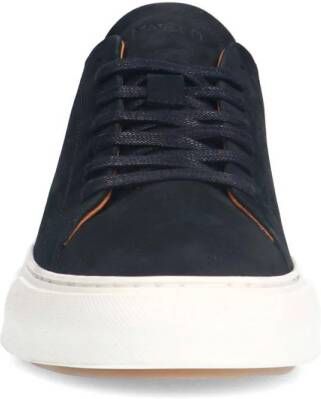 Manfield nubuck sneakers zwart