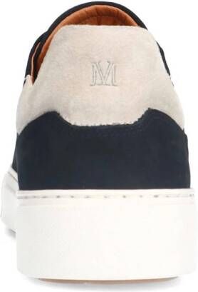 Manfield nubuck sneakers zwart