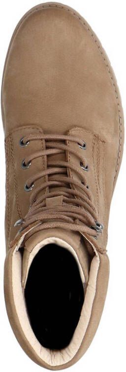 Manfield nubuck veterboots taupe