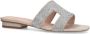 Manfield Dames Zilveren glitter slippers - Thumbnail 4