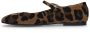 Manfield Dames Leopard suède Mary Jane ballerina's - Thumbnail 4