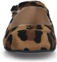 Manfield Dames Leopard suède Mary Jane ballerina's - Thumbnail 5