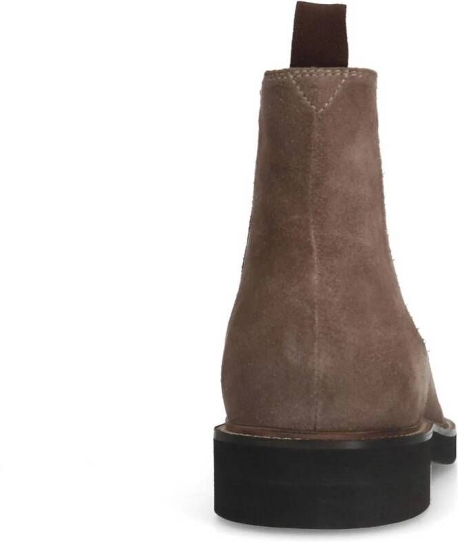 Manfield suède chelsea boots bruin