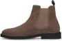 Manfield Heren Beige suède chelsea boots - Thumbnail 4