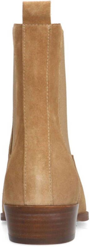 Manfield suède chelsea boots beige