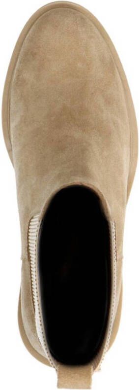 Manfield suède chelsea boots beige