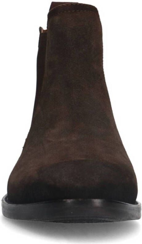 Manfield suède chelsea boots bruin