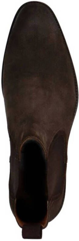 Manfield suède chelsea boots bruin