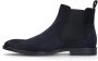 Manfield Heren Blauwe suède chelsea boots - Thumbnail 5