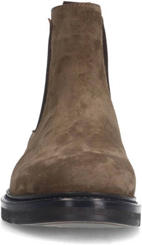 Manfield suède chelsea boots taupe