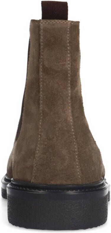 Manfield suède chelsea boots taupe