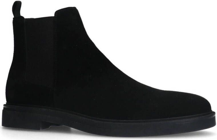 Manfield suède chelsea boots zwart