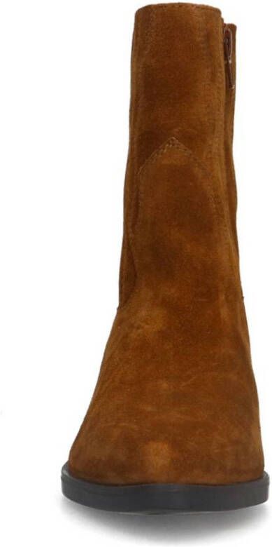 Manfield suède cowboylaarzen cognac