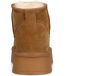 Manfield Dames Beige suède snowboots met imitatiewol - Thumbnail 4