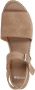 Manfield Dames Beige suède sandalen met touwzool - Thumbnail 2