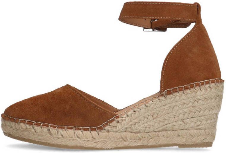 Manfield suède espadrilles cognac