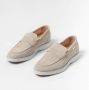 Manfield Heren Beige suède loafers - Thumbnail 4