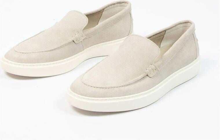 Manfield suède loafers beige