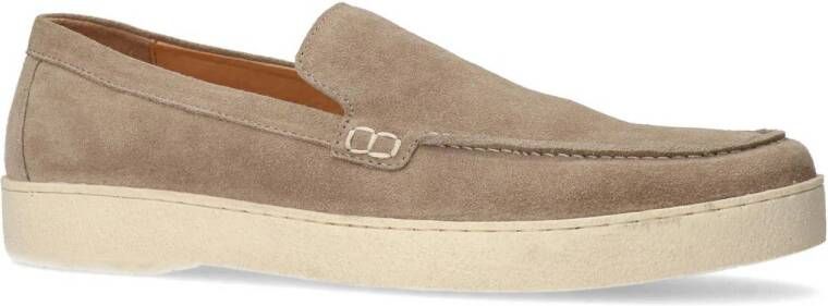 Manfield suède loafers beige