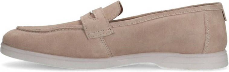 Manfield suède loafers beige