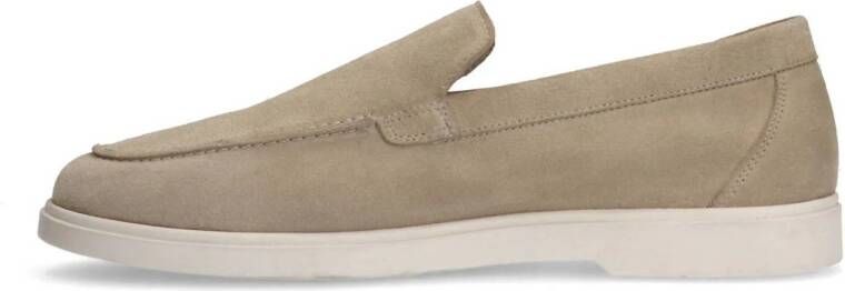 Manfield suède loafers beige