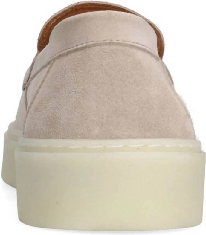 Manfield suède loafers beige