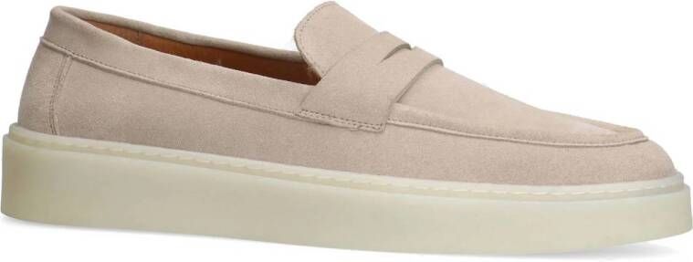 Manfield suède loafers beige