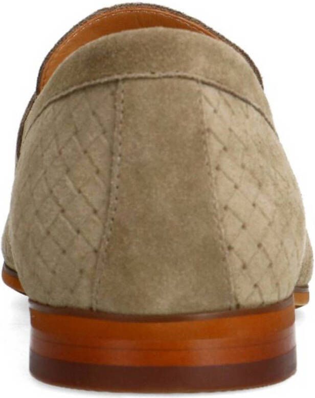 Manfield suède loafers beige