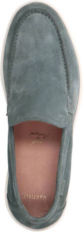 Manfield suède loafers blauw